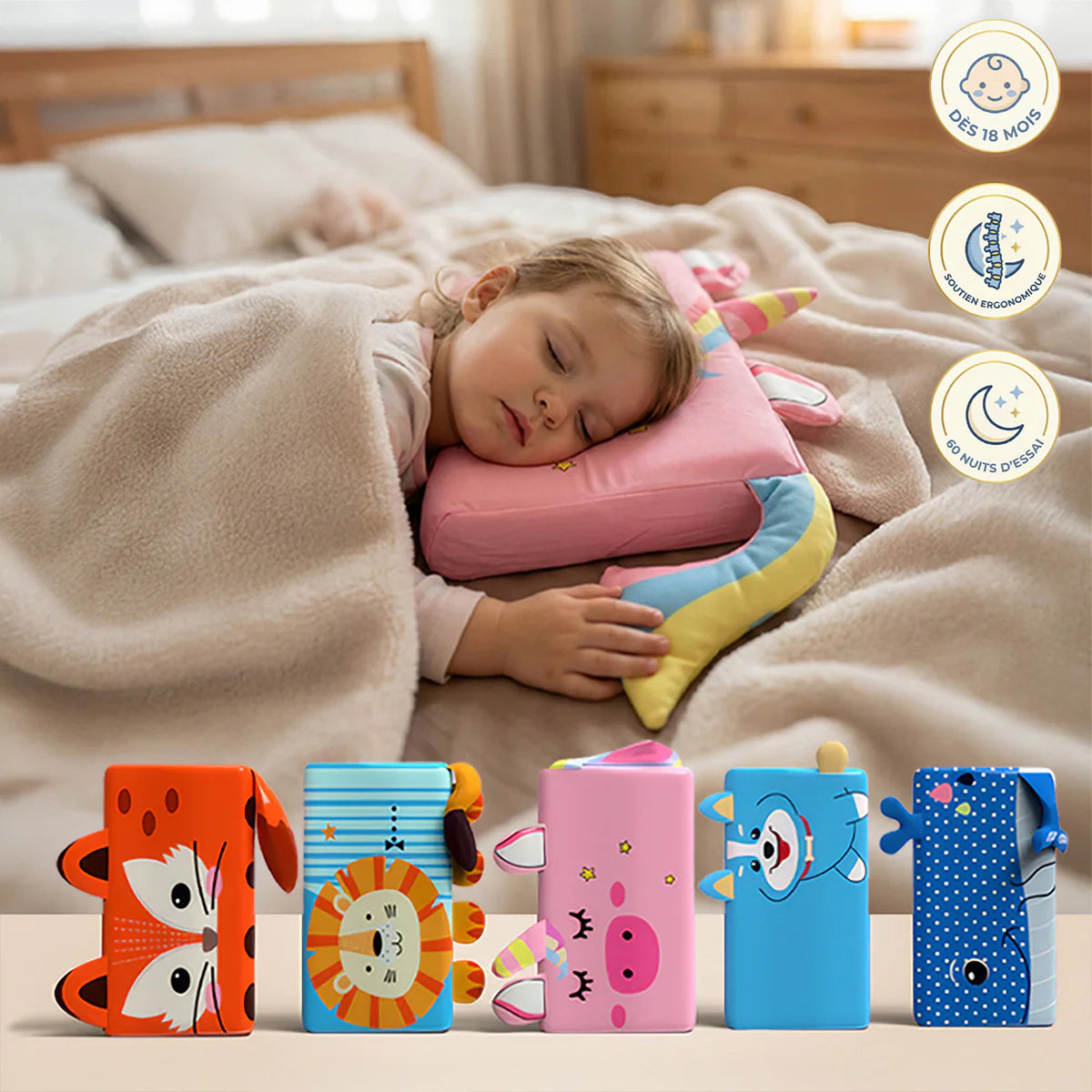 Lunillow® – L'Oreiller Apaisant pour Enfants