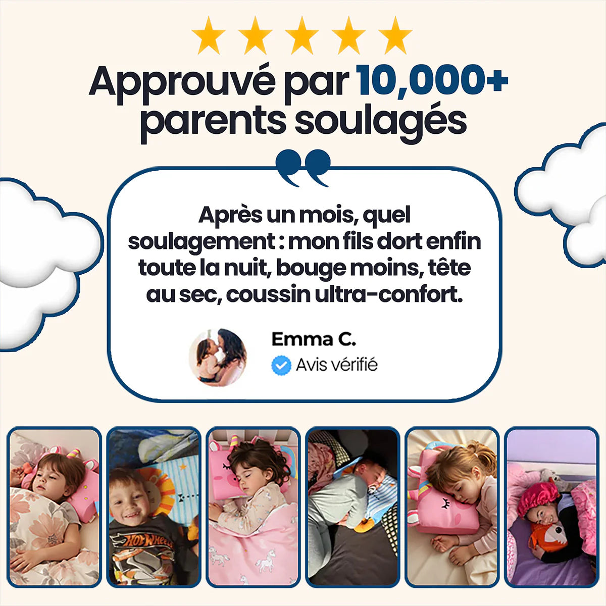 Lunillow® – L'Oreiller Apaisant pour Enfants