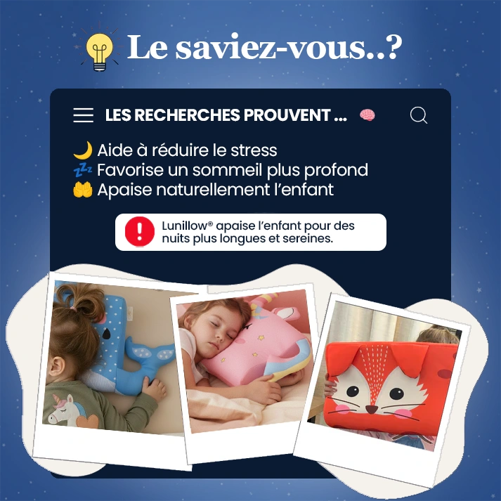 Lunillow® – L'oreiller apaisant pour enfants