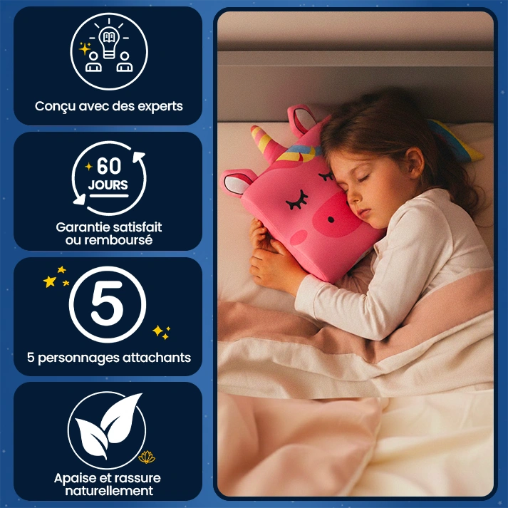 Lunillow® – L'oreiller apaisant pour enfants